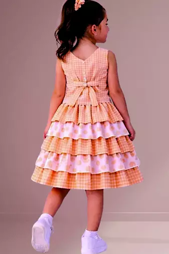Orange woven cotton co ord set