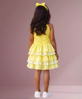 Yellow woven cotton co ord set 2