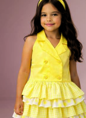 Yellow woven cotton co ord set 3
