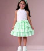 White mint green woven cotton co ord set