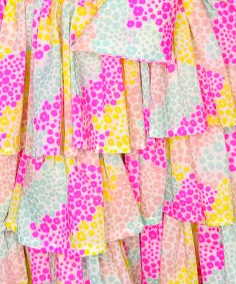 White multicolor woven cotton co ord set 4