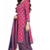 Pink  color crepe silk printed women unstitched dress material