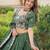 Exclusive Green Zari Work Silk Mehendi Wear Lehenga Choli With Dupatta