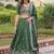 Exclusive Green Zari Work Silk Mehendi Wear Lehenga Choli With Dupatta