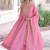 Pretty Pink Sequins Crushed Engagement Wear Gown With Dupatta