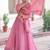 Pretty Pink Sequins Crushed Engagement Wear Gown With Dupatta