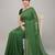 Teal Green fancy cotton handloom saree with blouse piece for women