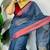 Blue fancy cotton handloom saree with blouse piece for women