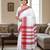 White & red fancy cotton handloom saree with blouse piece for women