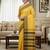 Yellow fancy cotton handloom saree with blouse piece for women