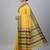 Yellow fancy cotton handloom saree with blouse piece for women
