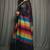 Rainbow fancy cotton handloom saree with blouse piece for women