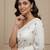 White fancy cotton handloom saree with blouse piece for women