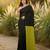 Black & yellow fancy cotton handloom saree with blouse piece for women