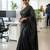 Black fancy cotton handloom saree with blouse piece for women