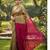 Cream & rani fancy cotton handloom saree with blouse piece for women
