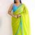Green & tute fancy cotton handloom saree with blouse piece for women
