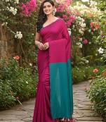 Rani & raja fancy cotton handloom saree with blouse piece for women