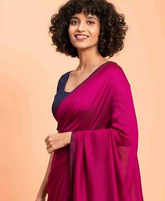 Rani & raja fancy cotton handloom saree with blouse piece for women 5