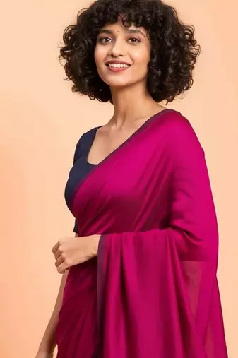 Rani & raja fancy cotton handloom saree with blouse piece for women