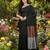 Black fancy cotton handloom saree with blouse piece for women