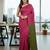 Green & pink fancy cotton handloom saree with blouse piece for women