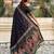 Black soft silk baluchari zari meena weaving saree with matching blouse piece