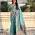 Blue soft silk baluchari zari meena weaving saree with matching blouse piece