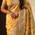 Yellow soft silk baluchari zari meena weaving saree with matching blouse piece