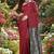 Red fancy cotton handloom saree with blouse piece for women