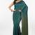 Teal fancy cotton handloom saree with blouse piece for women