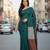 Teal fancy cotton handloom saree with blouse piece for women