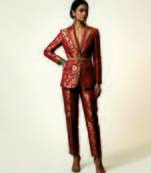 Pink woven brocade co ord set