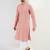 Men pink viscose rayon embroidered straight kurta with pant set