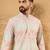 Men multicolour viscose rayon geometric embroidered straight kurta with pant set