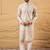 Men multicolour viscose rayon geometric embroidered straight kurta with pant set