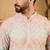 Men multicolour viscose rayon geometric embroidered straight kurta with pant set