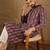 Men purple pure silk floral printed straight kurta with trouser