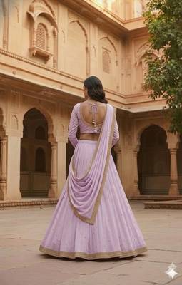 Lilac Festive Lehenga Set 2