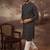 Men black viscose rayon bandhani embroidered straight kurta with pant set