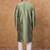 Men green silk blend solid embroidered straight kurta with pant set