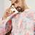 Men off white viscose rayon abstract embroidered straight kurta with pant set