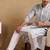 Men white viscose rayon tribal embroidered straight kurta