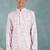 Men pink viscose rayon floral embroidered straight kurta