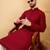 Men's maroon viscose rayon solid embroidered straight chikankari kurta