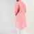 Men peach viscose rayon abstract embroidered chikankari straight kurta