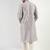 Men grey viscose rayon solid embroidered straight kurta