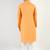 Men yellow cotton solid woven design straight kurta