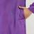 Men purple cotton solid woven design straight kurta