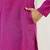 Men pink cotton solid woven design straight kurta